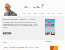 Tablet Screenshot of clivehamilton.com